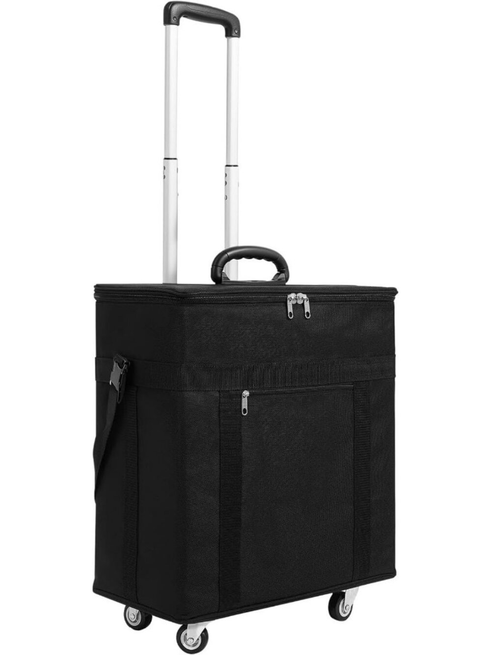 180-Slot Eyeglasses Display Trolley Case - Travel Organizer with 12 Trays